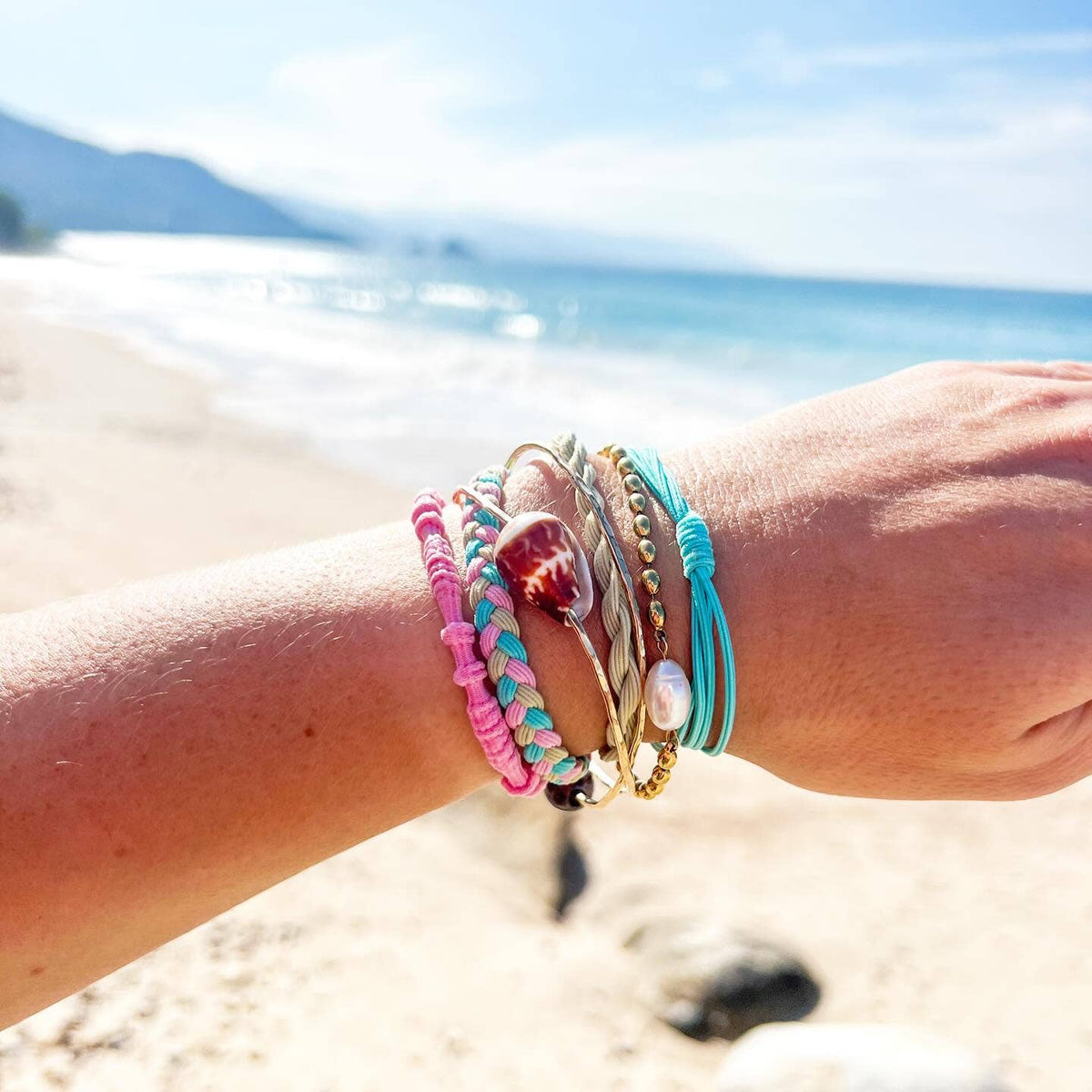 Maui Hair Tie Bracelet Set