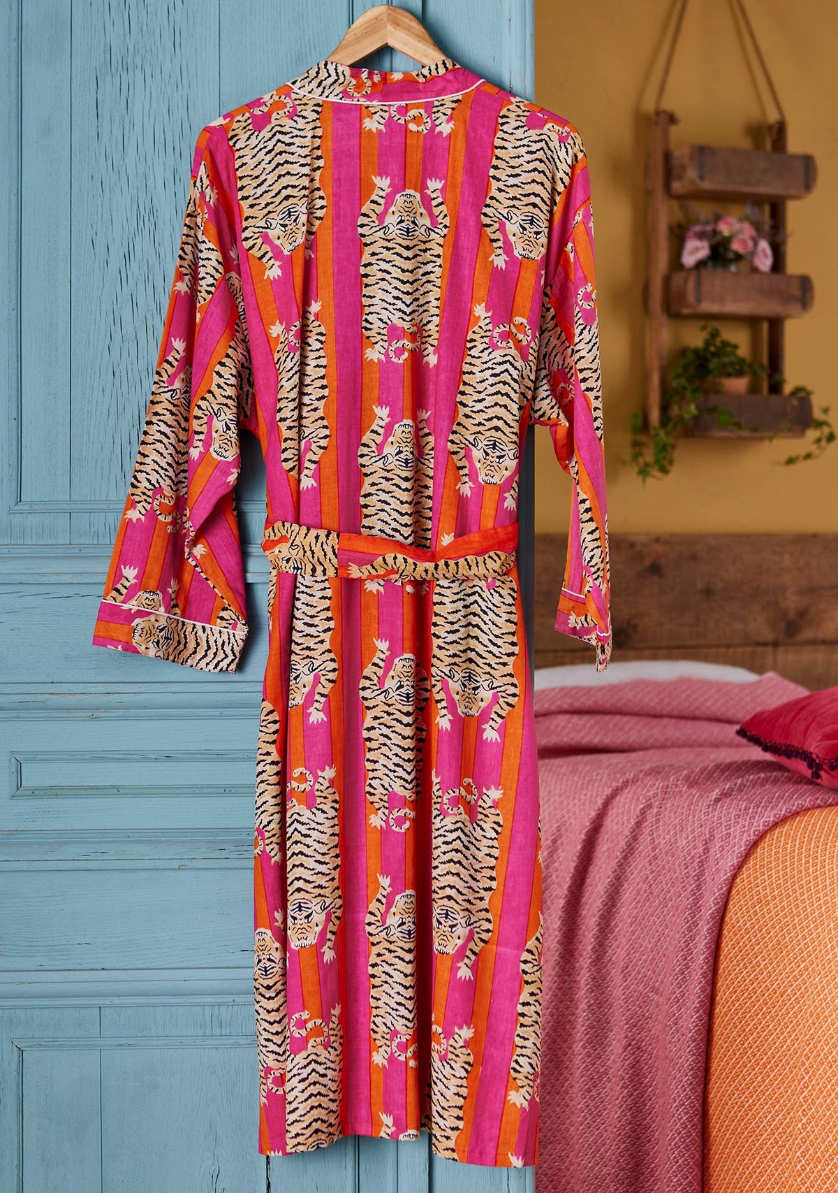 Tiger Stripe Dressing Gown: O/S