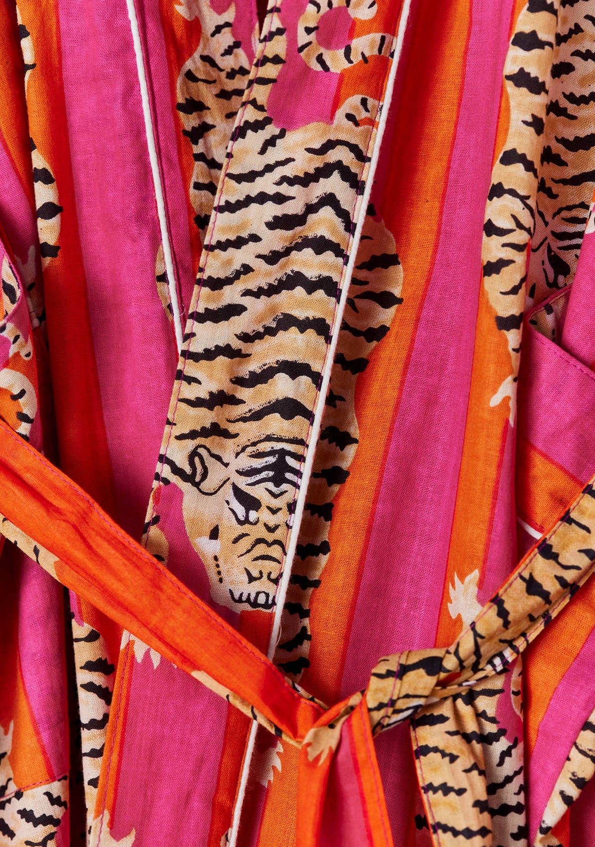 Tiger Stripe Dressing Gown: O/S